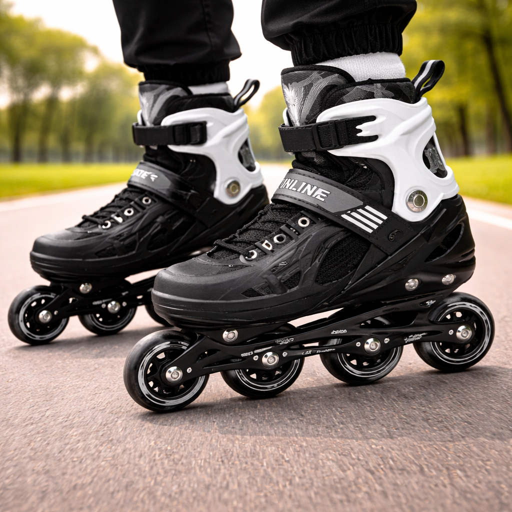 Patins em Linha Ajustáveis – Edição de Desempenho Clássica Preta (AYD320-7)