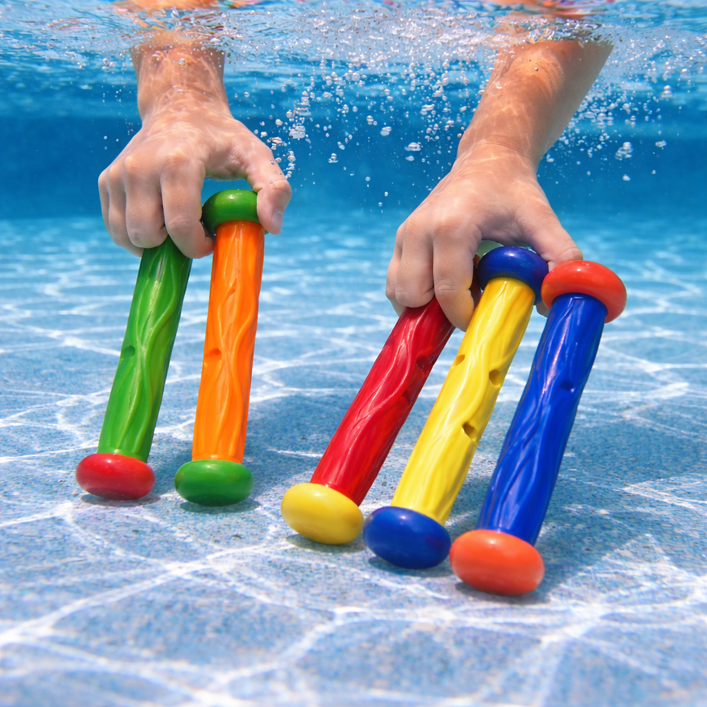Conjunto de Palitos de Mergulho para Crianças – Jogo de Piscina Subaquático (5 Peças)-AYD273-60