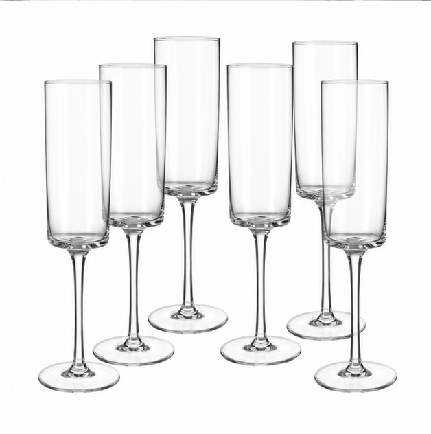 Conjunto de 6 Flutes de Champanhe Deli Glass (TAC4007)