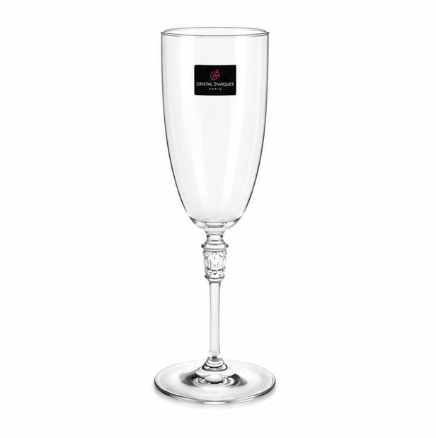 Conjunto de 6 Taças de Champanhe Cristal d'Arques Paris (883314575491)