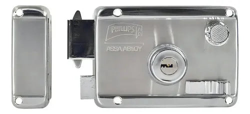 Phillips HS-4000 IF Left-Hand Surface-Mounted Door Lock Chrome