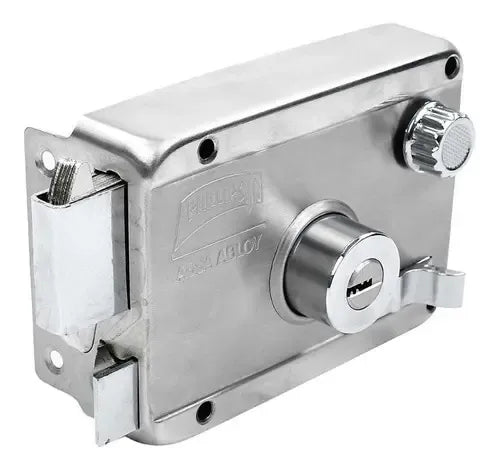 Phillips HS-4000 IF Left-Hand Surface-Mounted Door Lock Chrome