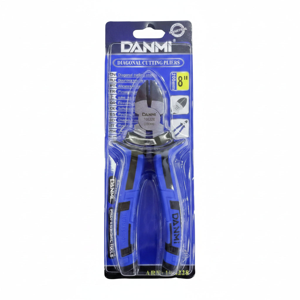 Danmi 8-Inch Diagonal Side Cutter Pliers 200mm