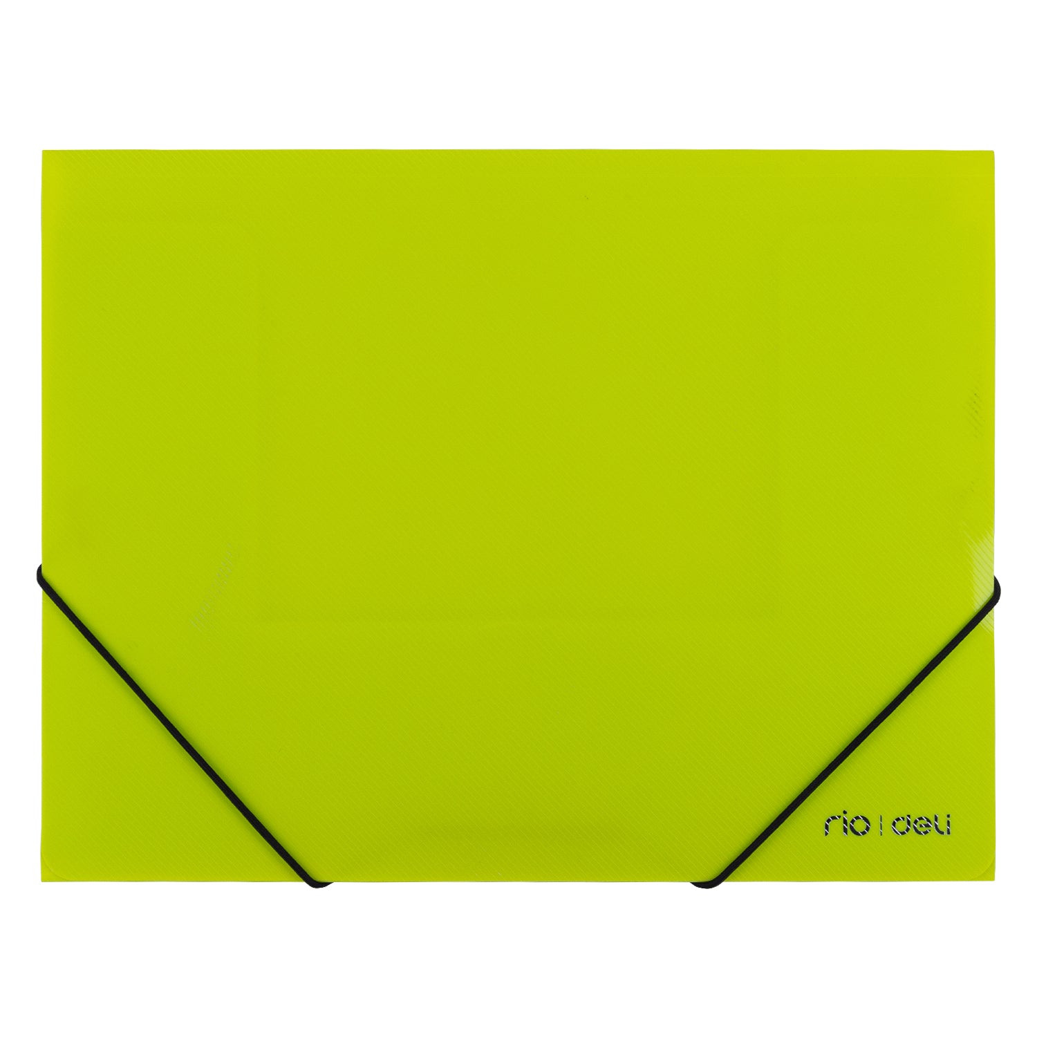 Deli Rio A4 3-Flap Elastic Document Folder Translucent