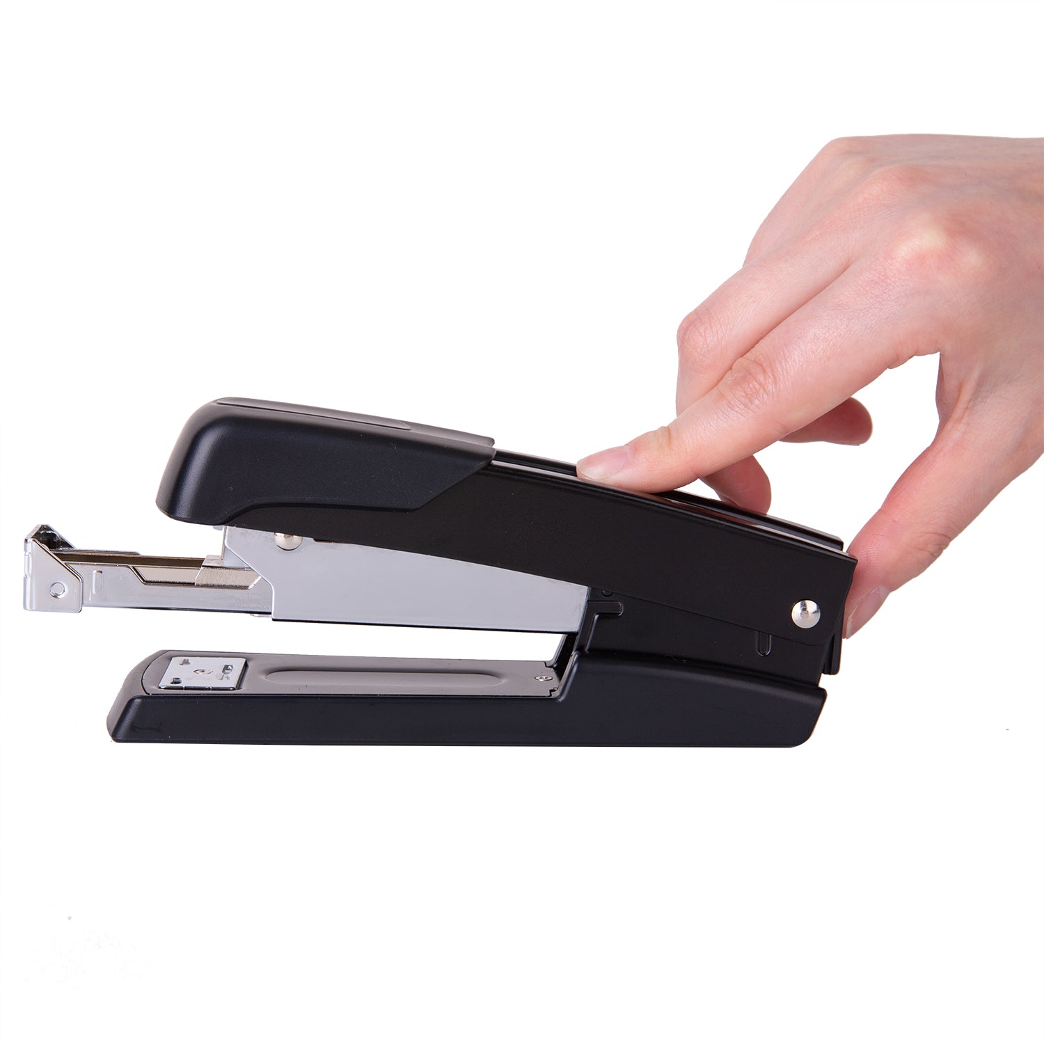 Deli E0416 Front Loading Metal Stapler 50 Sheet Capacity