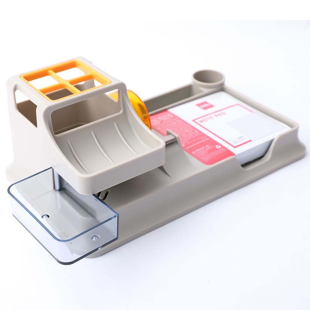 Deli Desk Organizer E9110 7-Compartment with Tape Dispenser