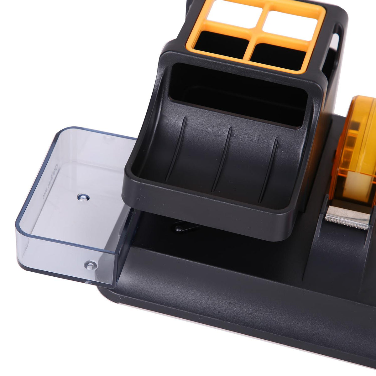 Deli Desk Organizer E9110 7-Compartment with Tape Dispenser
