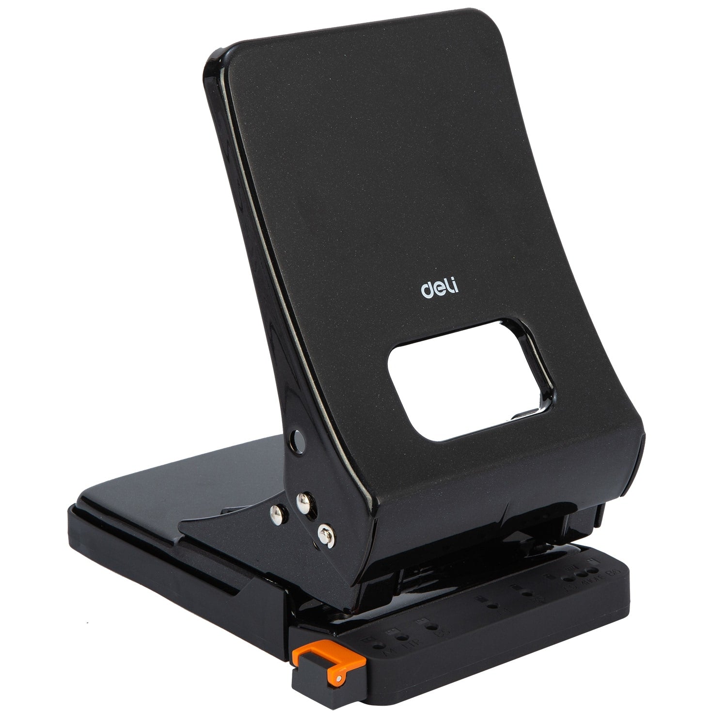 Deli E0143 Effortless 2-Hole Metal Punch 45 Sheets Black