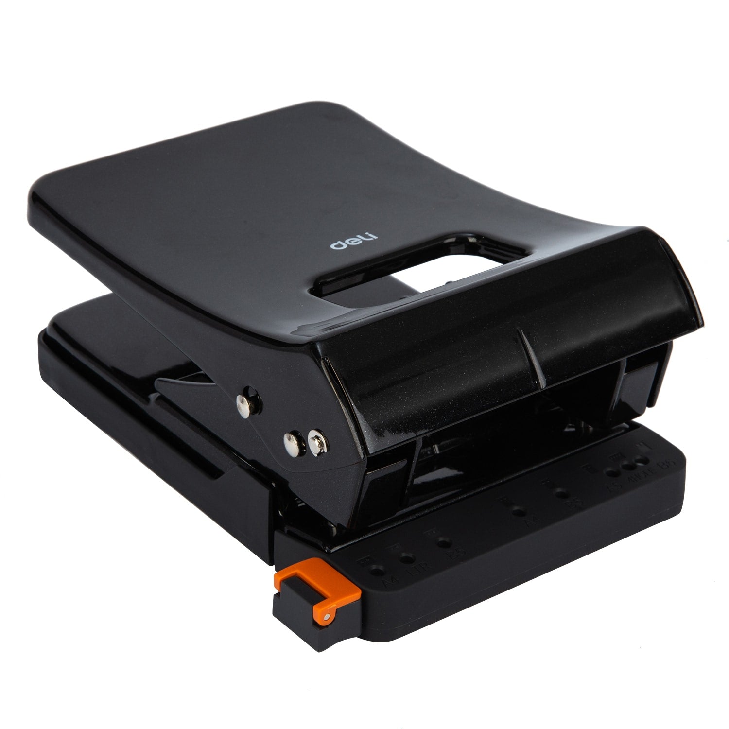 Deli E0143 Effortless 2-Hole Metal Punch 45 Sheets Black