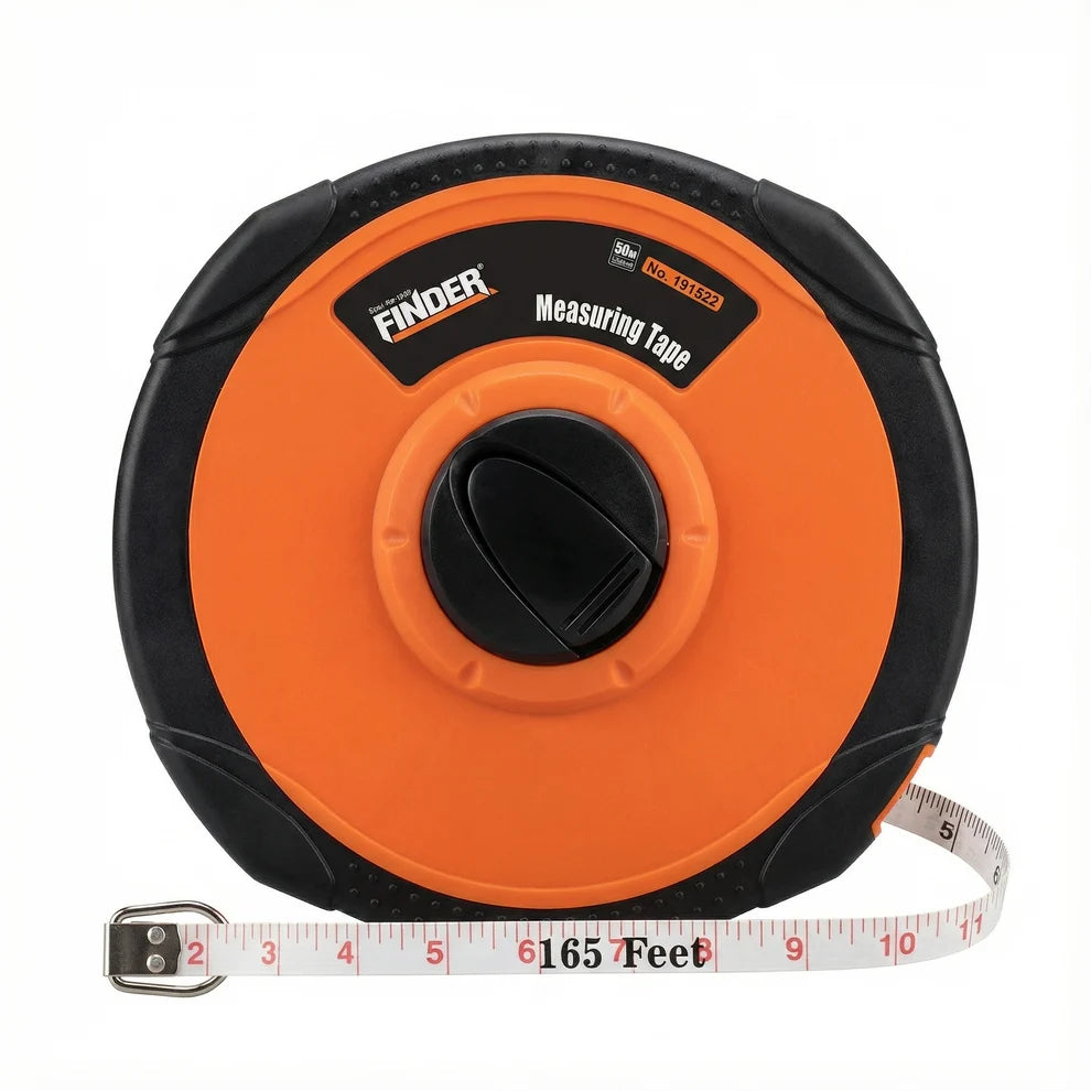 Fita Métrica Finder 50m / 165 Pés: Leitura Dupla e Alta Visibilidade - (fit0125)