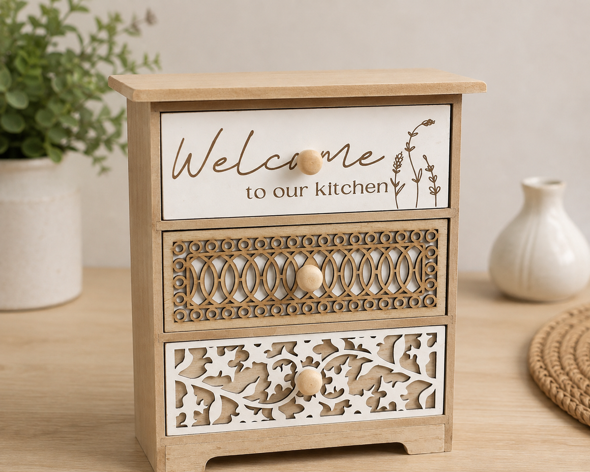 Modern Wooden Drawer Storage Unit AYD296-42