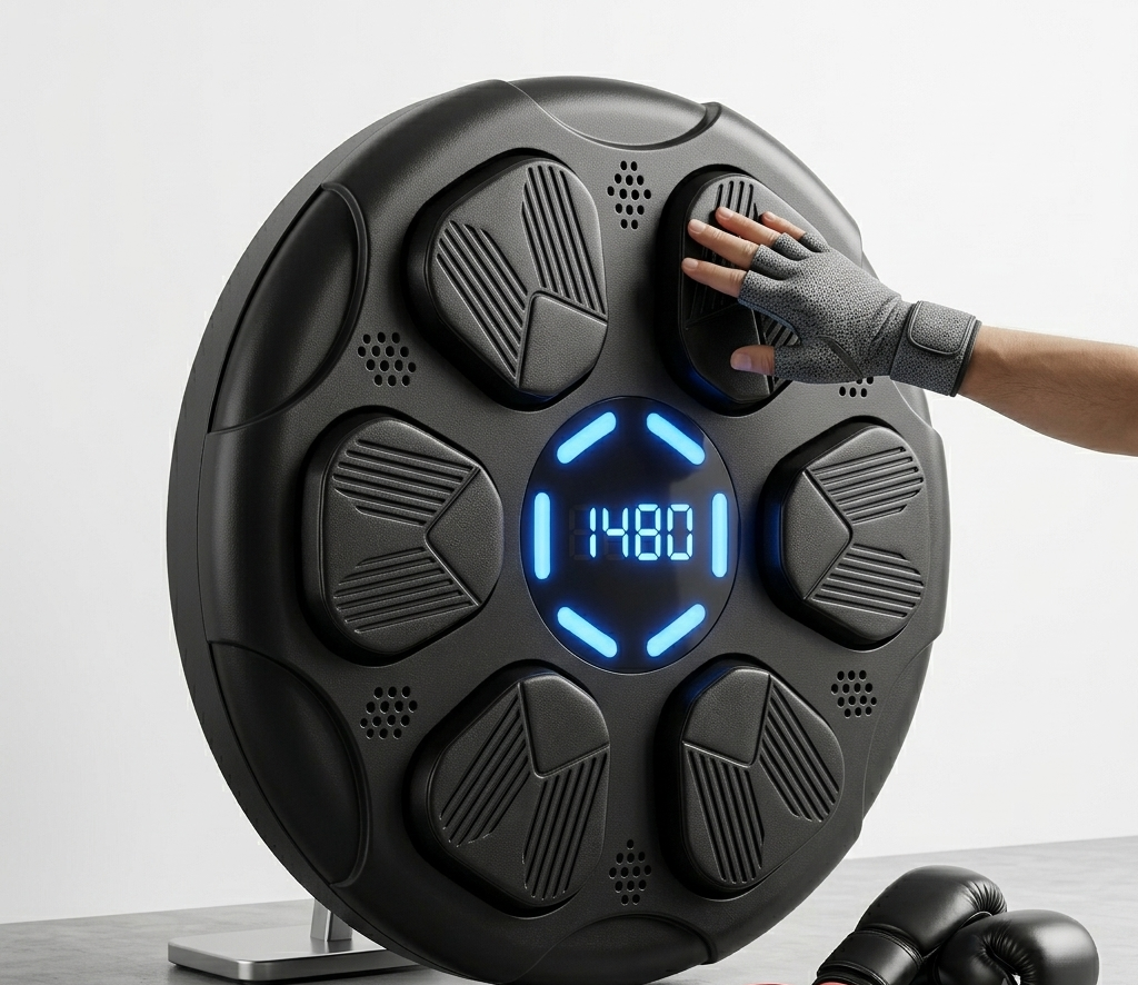 Máquina de Boxe Musical Inteligente – Alvo de Treino de Boxe Interativo Montado na Parede-AYD256-384