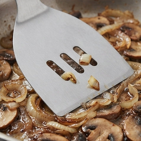 YH Stainless Steel Slotted Spatula: Perfect for Grilling, Flipping, and Draining Grease - (AYD243-67