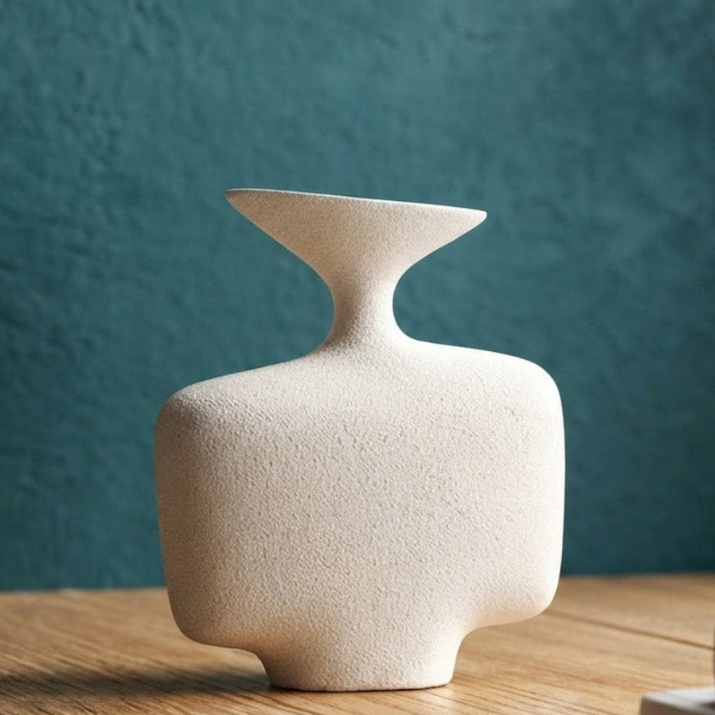 Medium Modern Sculptural Ceramic Vase - (AYD312-18)