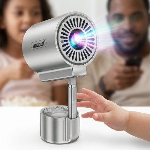Projetor Inteligente Andowl YG1 Pro 4K – Cinema e Apresentações em Qualquer Lugar - (AYC423-81)