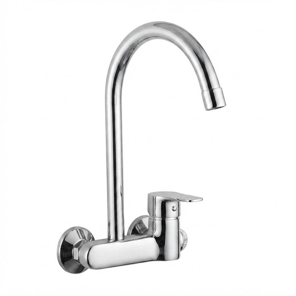 Torneira Articulável de Parede Inox/Cromada – Estilo e Economia de Água - (tor0066)