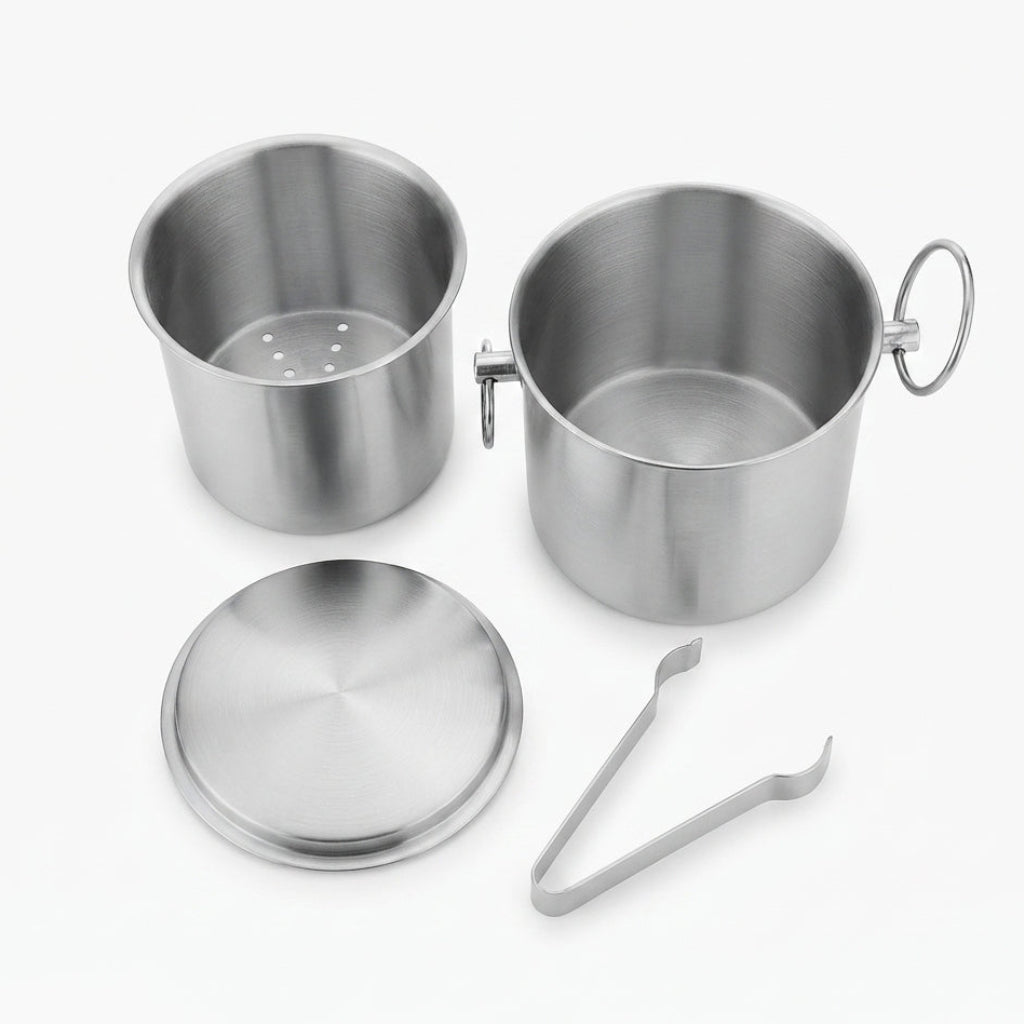 Kit Balde de Gelo Profissional para Bar, 12*22cm: Isolamento Térmico e Praticidade Completa - (AYD233-65)