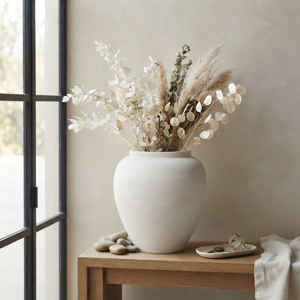 Elegant Minimalist Ceramic Vase, 26cm - AYD312-27