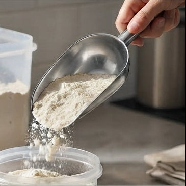 Pá Dosadora Compacta 21cm em Inox: Praticidade e Precisão para Pequenas Porções - (AYD233-20)