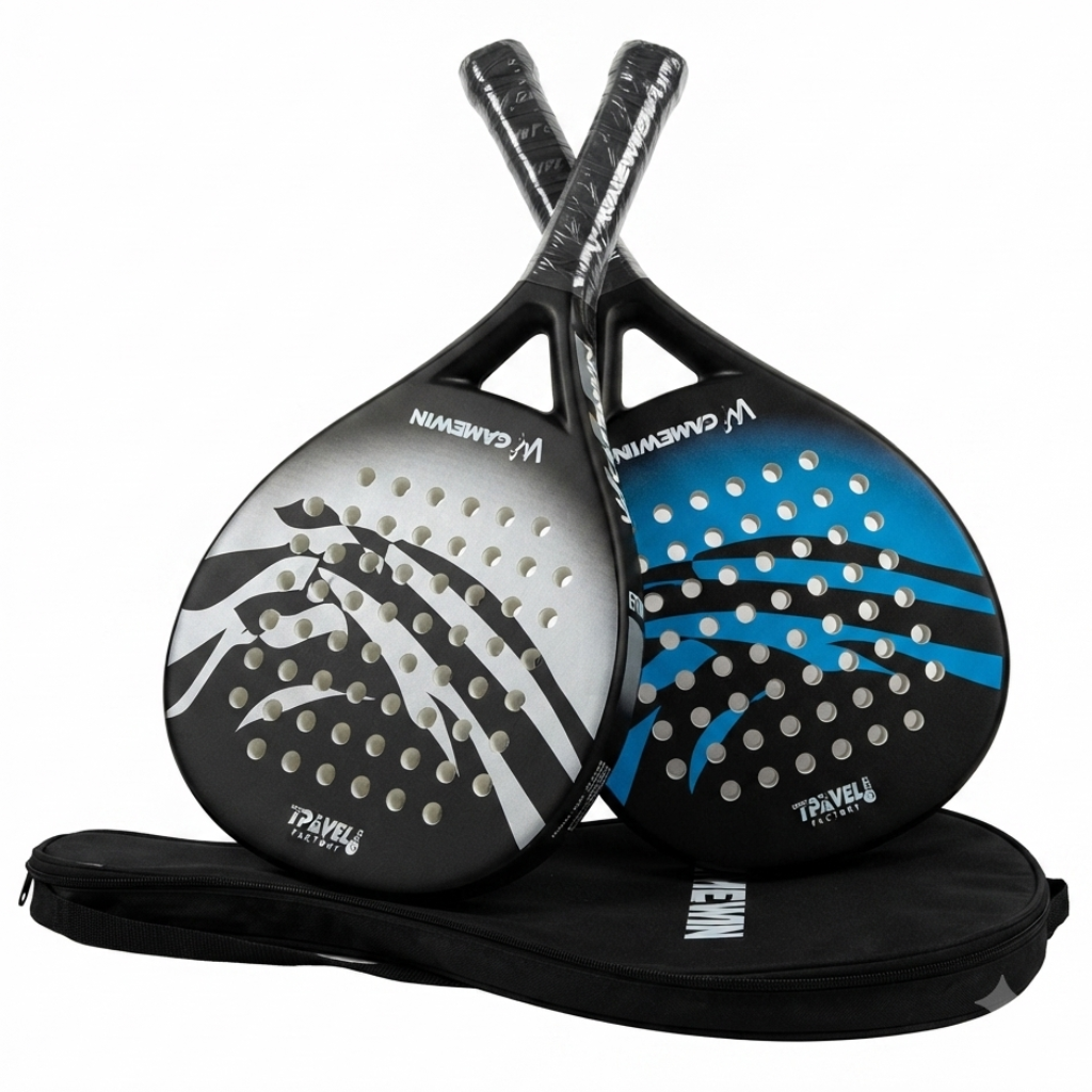 Camewin Pro Carbon Fiber Padel Racket with Carrying Bag - (DB-2-654)