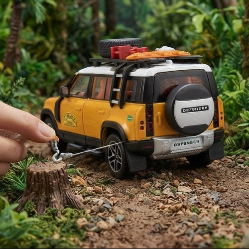 Jipe de Aventura Clássico: Miniatura Detalhada com Kit de Resgate - (AYC169-17)