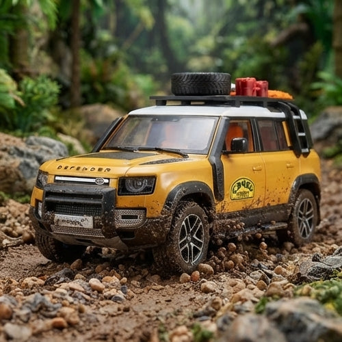 Jipe de Aventura Clássico: Miniatura Detalhada com Kit de Resgate - (AYC169-17)