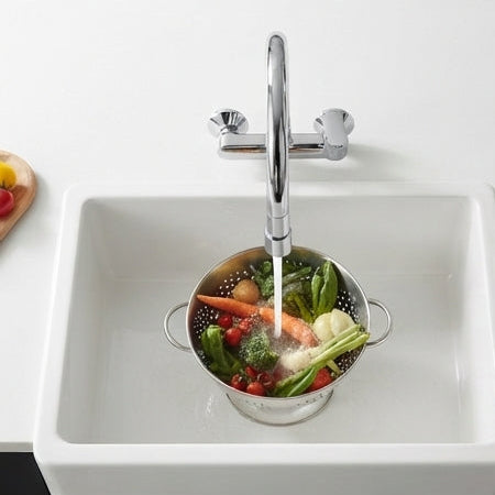 Torneira Articulável de Parede Inox/Cromada – Estilo e Economia de Água - (tor0066)