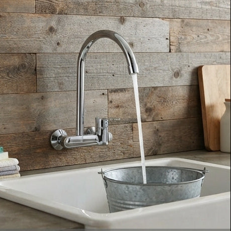 Torneira Articulável de Parede Inox/Cromada – Estilo e Economia de Água - (tor0066)