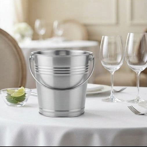 Stainless Steel Bucket 6L Maximum Capacity: Sophistication and Practicality for Large Celebrations - (AYD233-127)