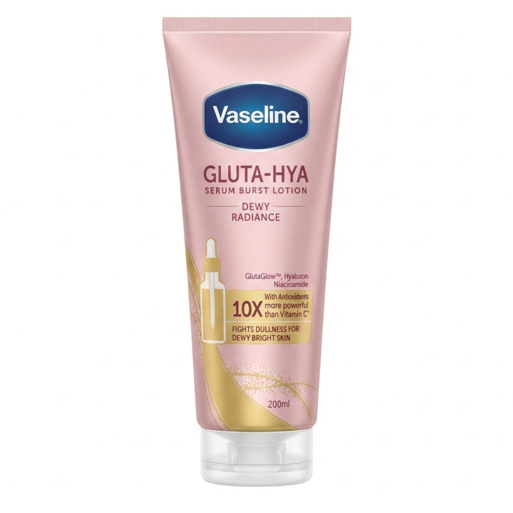 Vaseline Gluta-Hya Loção Hidratante Iluminadora em Sérum Burst 200 ml