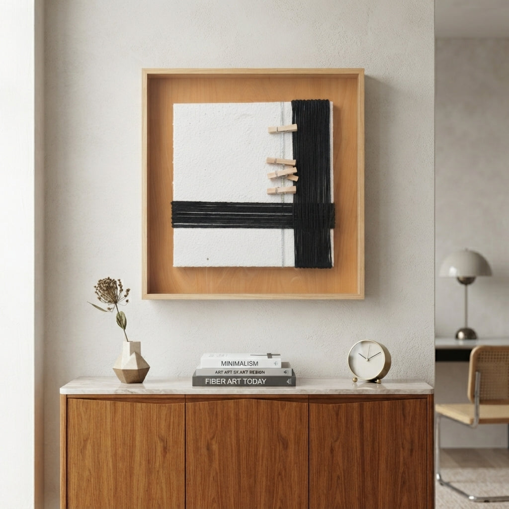 Contemporary Decorative Art Collection, 30x30cm: Exclusive Compositions with Textures and Natural Elements - (AYD313-10)