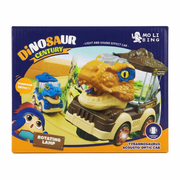 Deodap Dinosaur LED Toy Car with Mist and Music 7.9in - (AYC315-59)