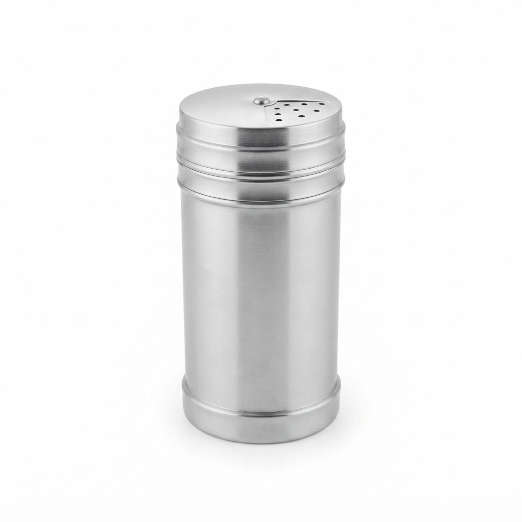 Sabor na Medida Certa: Saleiro de Mesa Moderno e Durável em Inox - (AYD63-38)