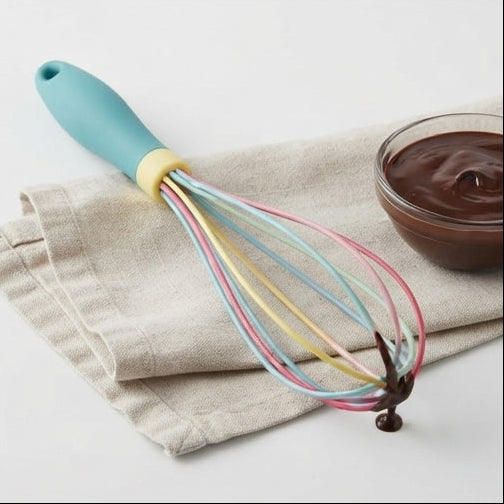 Batedor de Silicone Colorido: Misturas Homogéneas Sem Riscar as Suas Panelas - (AYD256-272)