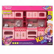 Cozinha Infantil 'Modern Kitchen': Conjunto Modulado Completo com Acessórios para Grandes Chefs - (AYC176-12)