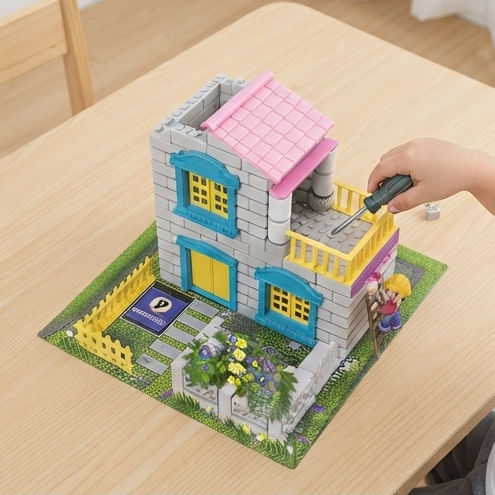 Lovely Villa Building Kit: Fun and Creativity with Every Block - (AYD301-5)