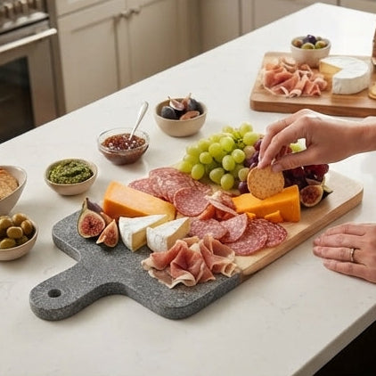 Sonforest Granite Finish Chopping Board – Durability and Modern Design for Serving - (AYD353-4)
