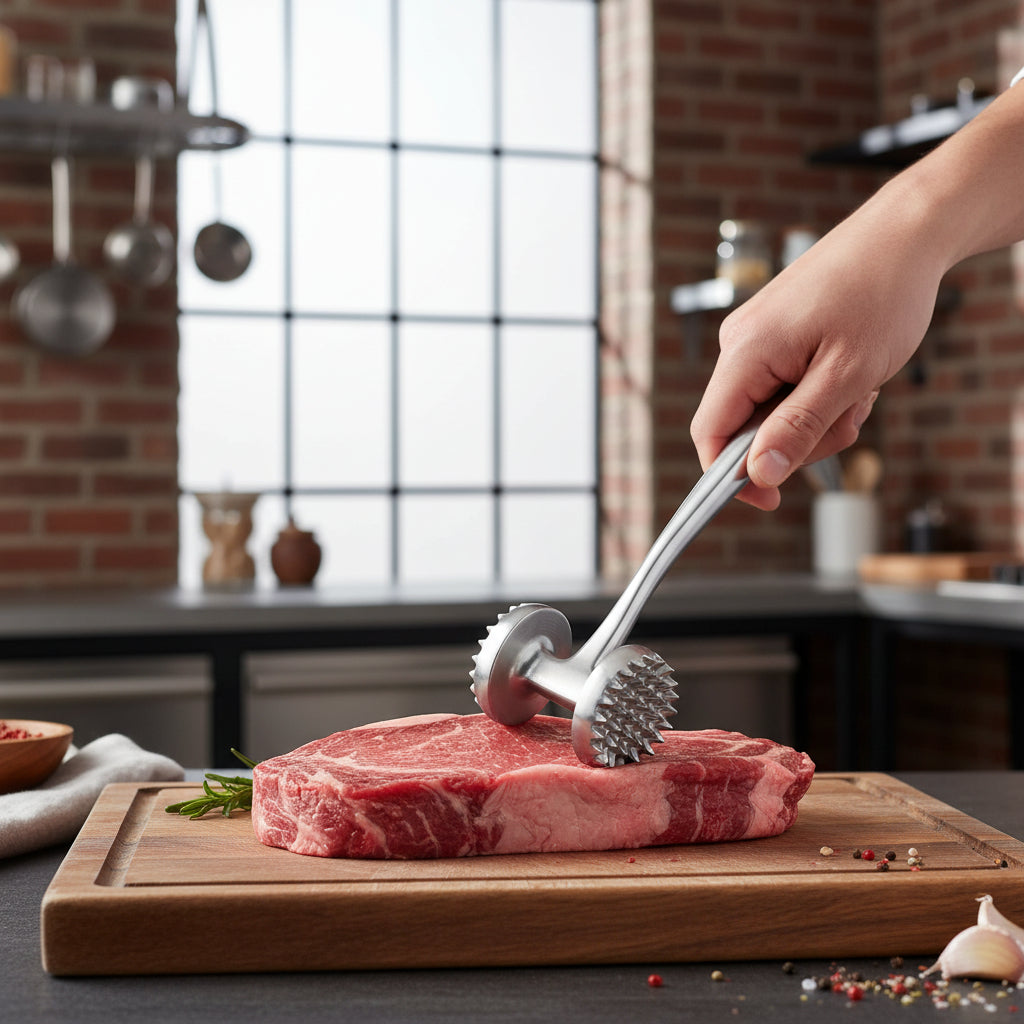 Martelo Amaciador de Carne Profissional – Eficiência e Precisão para Carnes Mais Macias - (AYD243-18AB)
