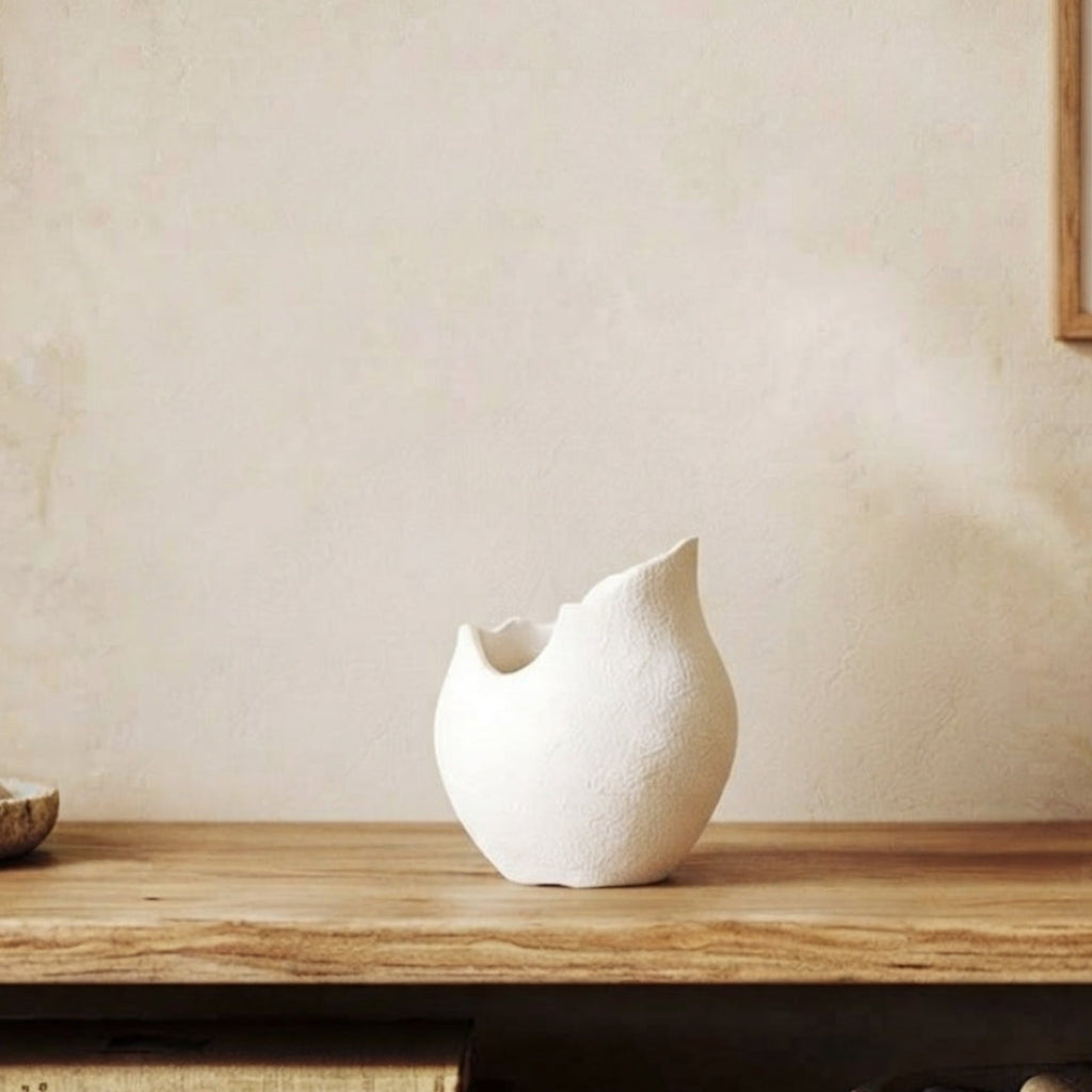 Small Modern Organic Ceramic Vase - (AYD312-32)