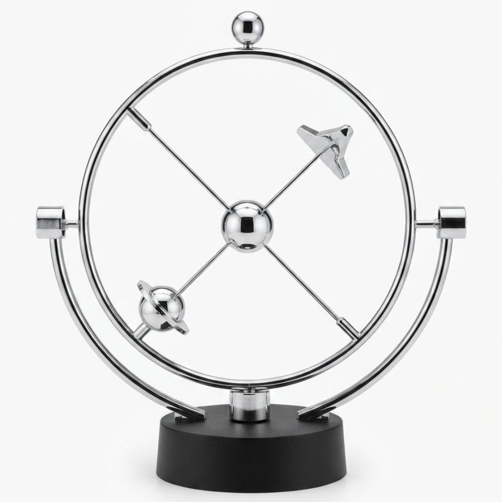 Kinetic Sculpture 'Orbital Art': The Fascination of Perpetual Motion on Your Desk - (AYC329-24)