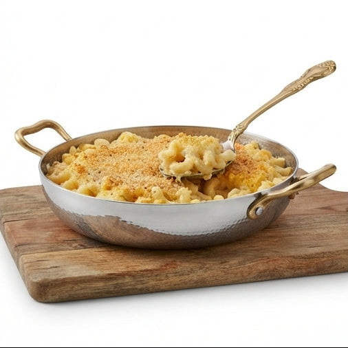 Frigideira Redonda 20cm & 22cm, Martelada com Alças Douradas: O Charme das Porções Individuais na Mesa - (AYD241-39 /40)