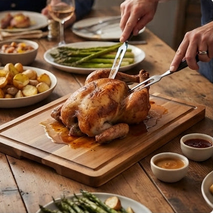 Sonforest Rectangular Cutting Board with Juice Groove – Robust, Elegant, and Perfect for Everyday Use - (AYD353-8)