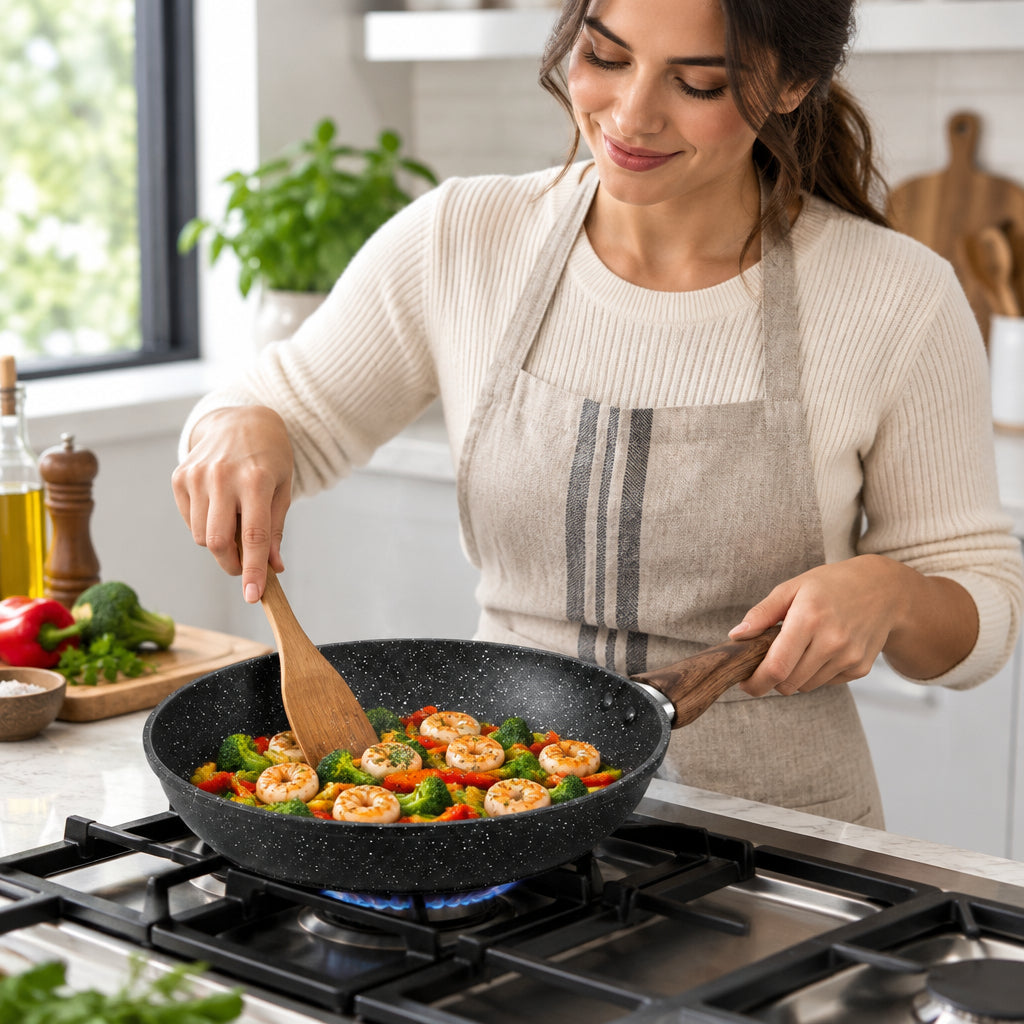 Frigideira HotChef: O Segredo para um Jantar Memorável, 22cm - (FRI0005)