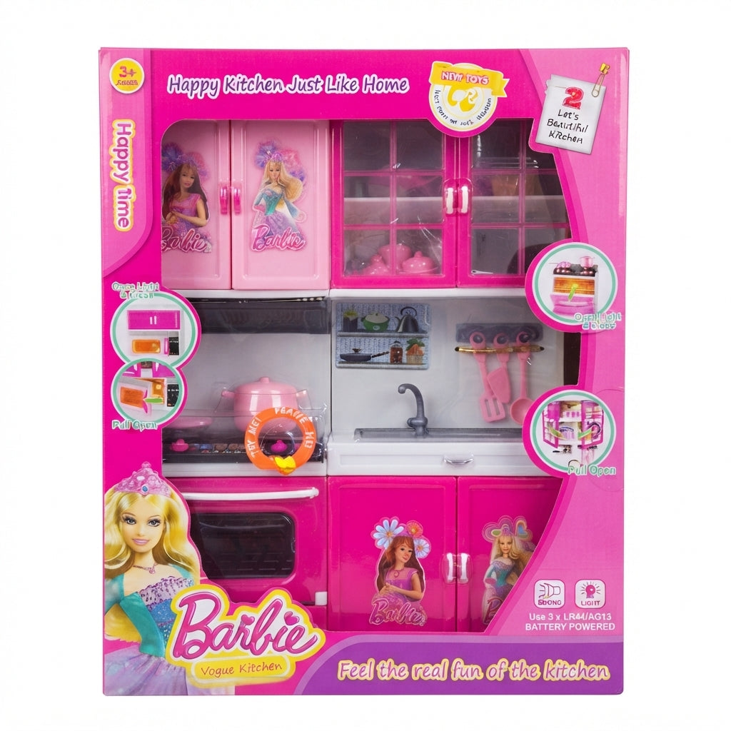 Cozinha de Brinquedo Barbie 'Dream Kitchen': Onde a Magia da Culinária Ganha Vida - (AYC165-52)