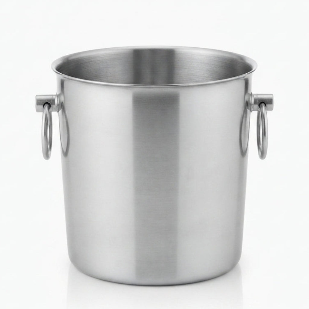 Balde de Gelo Inox Premium com Acessórios, 16cm: Estilo e Durabilidade para Seus Drinques - (AYD233-40)