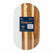 Tábua Híbrida de Madeira e Mármore Sonforest: Sofisticação e Versatilidade para Servir com Estilo - (AYD353-9)