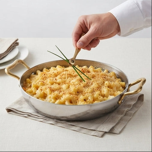 Frigideira Martelada 24cm com Pegas Douradas - Cozinhe e Sirva com Sofisticação - (AYD241-41)
