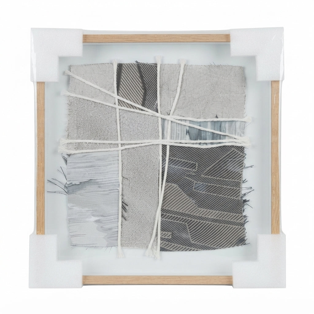 Exclusive Series, 40/40cm: Three-Dimensional and Textile Art Elegantly Framed - (AYD313-7)