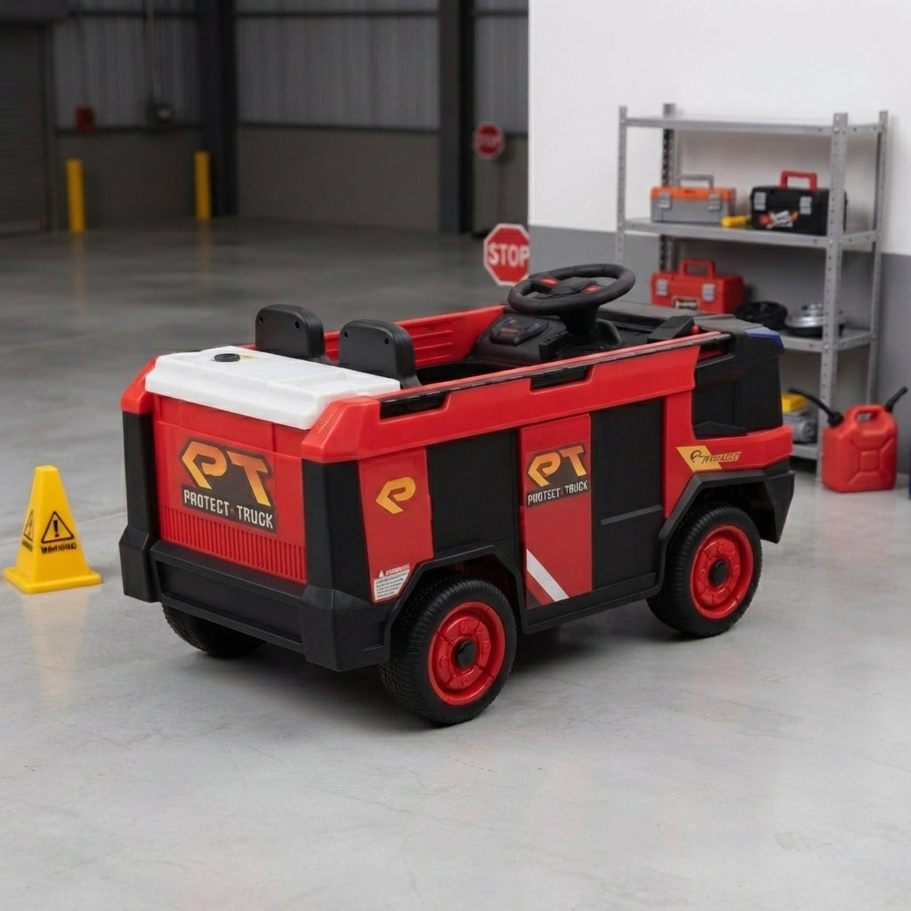 Heróis em Ação: Caminhão de Bombeiros Elétrico 2 Lugares com Vapor e Sirene - (AYC178-14)