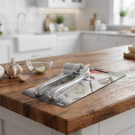 Espremedor de Alho Fullcook em Aço Inox: Potência e Praticidade na Culinária - (AYD243-22AB)